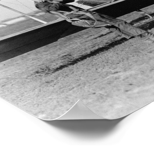 Poster Charles Lindbergh avec le sergent (Coin)