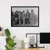 Poster Charles Lindbergh et Orville Wright 1927 (Bureau à domicile)