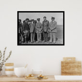 Poster Charles Lindbergh et Orville Wright 1927 (Cuisine)