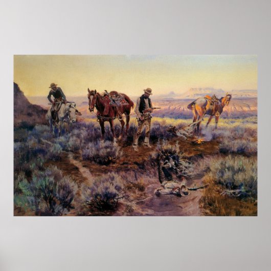 Poster Charles M. Russell's Paying the Fiddler (1919) (Devant)