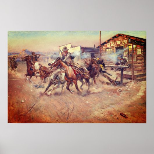 Poster Charles Marion Russell – Fumée d'un .45 (Devant)