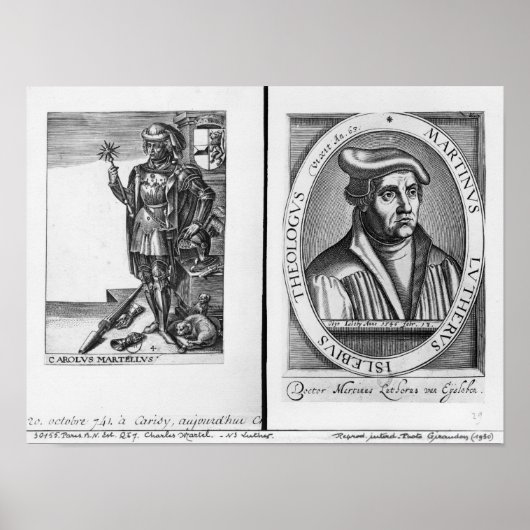 Poster Charles Martel et Martin Luther (Devant)