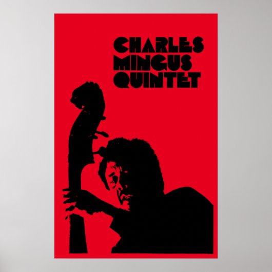 Poster Charles Mingus Quintet Jazz Vintage (Devant)