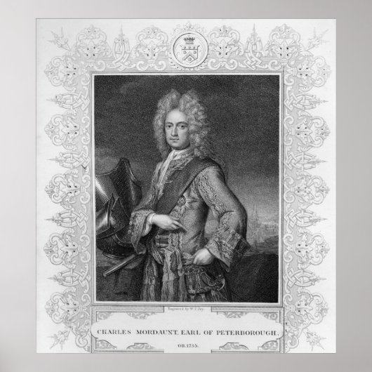 Poster Charles Mordaunt, comte de Peterborough (Devant)