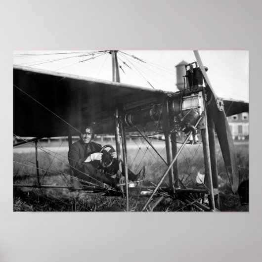 Poster Charles Murphy dans Monoplane de police - 1914 (Devant)