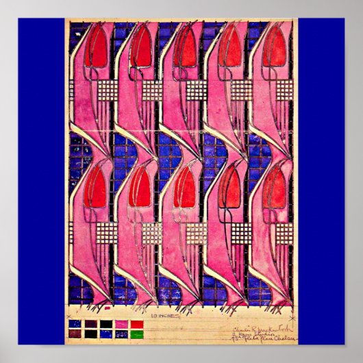 Poster--Charles Rennie Mackintosh 14 Poster (Voorkant)