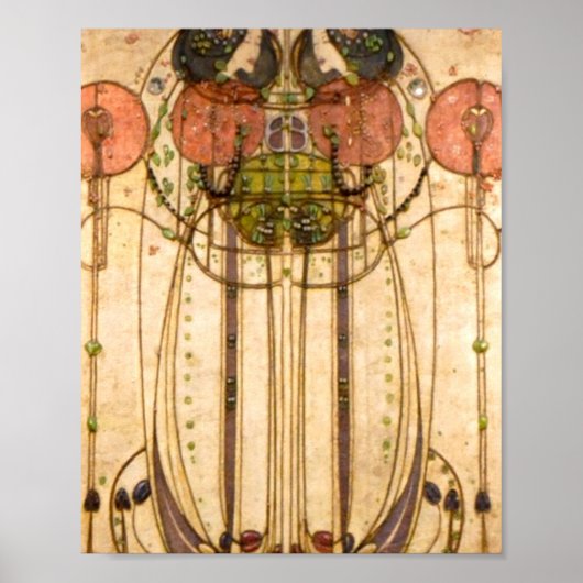 Poster Charles Rennie Mackintosh Le Wassail (Devant)