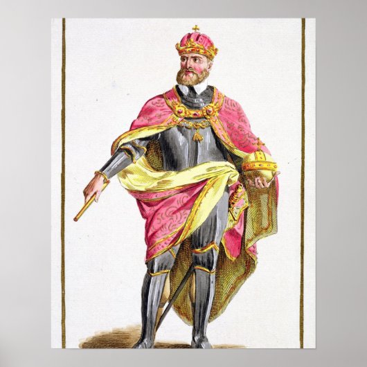 Poster Charles V (1500-58) (Devant)