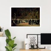 Poster Charles X décernant des prix aux artistes (Bureau à domicile)