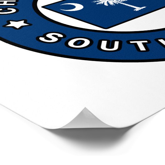 Poster Charleston Caroline du Sud (Coin)