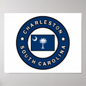 Poster Charleston Caroline du Sud (Devant)