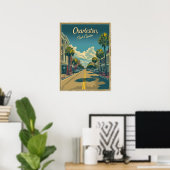 Poster Charleston, Caroline du Sud : Un Vintage (Bureau à domicile)
