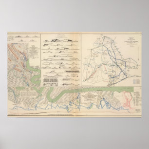 Poster Charleston Harbour, Armée des opérations Potomac