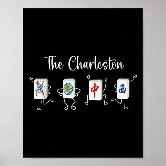 Poster Charleston Mahjong, Danse Funny Mahjong (Devant)