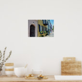 Poster Charleston Rainbow Row (Cuisine)