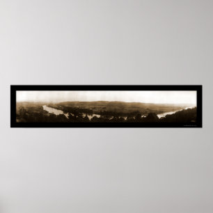 Poster Charleston West Virginia River View Photo 1913