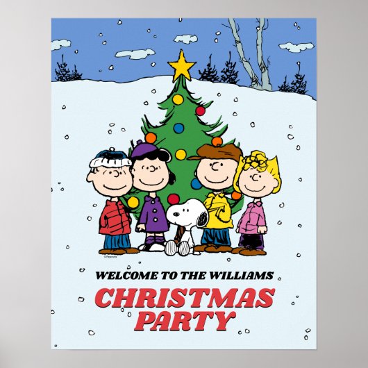 Poster Charlie Brown et la fête de Noël des amis (Devant)