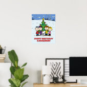 Poster Charlie Brown et ses amis Anniversaire d'hiver (Bureau à domicile)