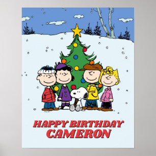 Poster Charlie Brown et ses amis Anniversaire d'hiver
