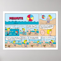 Charlie Brown & Sally À La Plage
