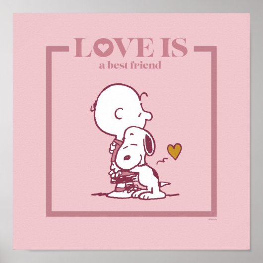 Poster Charlie Brown & Snoopy - L'amour est un meilleur a (Devant)