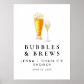 Poster CHARLIE Bubbles & Brews Couples Douche Bienvenue (Devant)