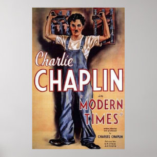 Poster Charlie Chaplin, Film du temps moderne
