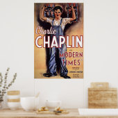 Poster Charlie Chaplin, Film du temps moderne (Cuisine)