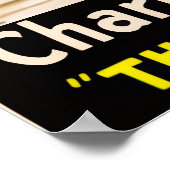 Poster Charlie Chaplin/L'affiche des immigrants (Coin)