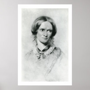 Poster Charlotte Brontë portrait par George Richmond