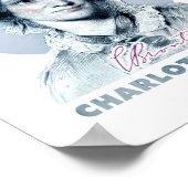 Poster Charlotte Bronte Richmond Peinture Portrait (Coin)