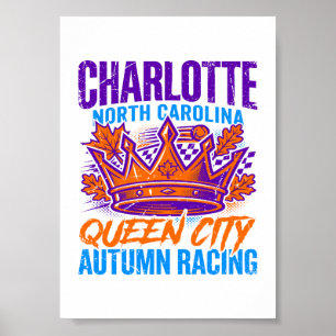 Poster Charlotte Caroline du Nord Queen City Automne