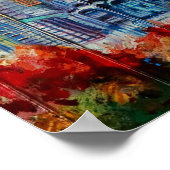 Poster Charlotte, Caroline du Nord toile Skyline Imprimer (Coin)