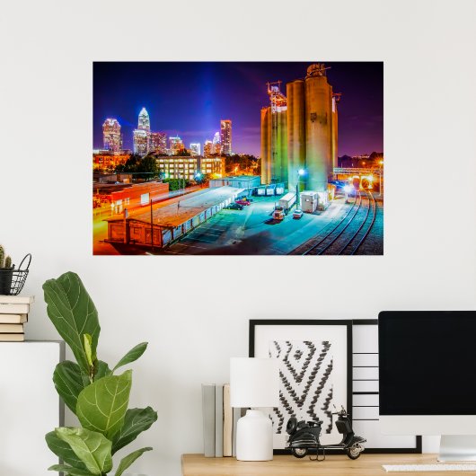 Poster Charlotte, NC (Bureau à domicile)