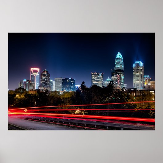 Poster Charlotte, NC (Devant)
