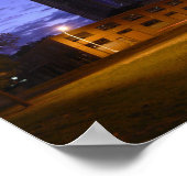 Poster Charlotte Skyline Dawn - plein @ 49.5x18.5 (Coin)