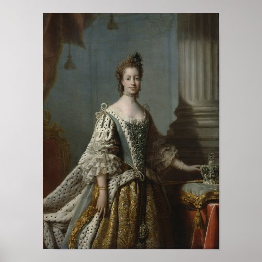 Poster Charlotte Sophia de Mecklenburg-Strelitz, 1762 (Devant)
