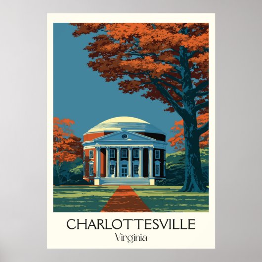 Poster Charlottesville Virginie Rotonde (Devant)