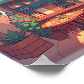 Poster Charmante Petite Entreprise Anime Art (Coin)