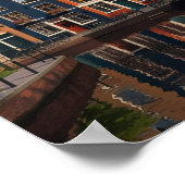 Poster Charmante ville d'Amsterdam (Coin)