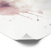 Poster Charme blanc Sapsali Chien Aquarelle Portrait (Coin)