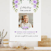 Poster Charme Célébration De La Vie Photo Funéraire Memor (Cuisine)