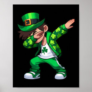 Poster Charme Chanceux de la Saint-Patrick pour Garçons D