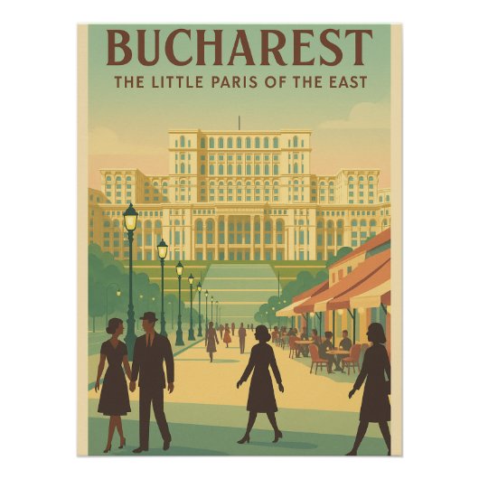 Poster Charme de Bucarest - Petit Paris de l'Est (Devant)