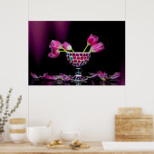 Poster Charme des tulipes roses (Cuisine)