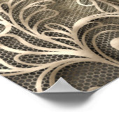 Poster Charme élégant du Sud Mariage rustique en toile de (Coin)