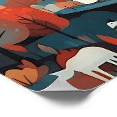 Poster Charme Et Décor Du Village Scandi (Coin)