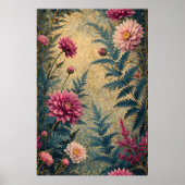 Poster Charme Floral Vintage (Devant)