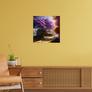 Poster Charme intemporel : Ferme rustique et Vieux Jacara