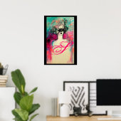 POSTER CHARME MONOGRAMME (Bureau à domicile)